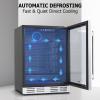 image24 Inch Wine and Beverage Fridge Wine Refrigerator Dual Zone Hold 20 Bottles and 78 CansBuiltIn or Freestanding Digital Touch Control24 Inch154 Cans
