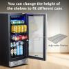 imageKalamera 15 Inch 94 Cans Beverage Cooler Refrigeratorfor Soda Beer Wine  Freestanding Beverage Fridge for Bedroom Office BarAdjustable Shelves ampamp Digital Temperature Display
