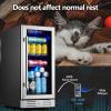 imageKalamera 15 Inch 94 Cans Beverage Cooler Refrigeratorfor Soda Beer Wine  Freestanding Beverage Fridge for Bedroom Office BarAdjustable Shelves ampamp Digital Temperature Display
