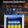imageKalamera 15 Inch 94 Cans Beverage Cooler Refrigeratorfor Soda Beer Wine  Freestanding Beverage Fridge for Bedroom Office BarAdjustable Shelves ampamp Digital Temperature Display
