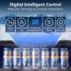 imageKalamera 24 inch Wine Cooler 37 Bottle  Dual Zone Builtin or Freestanding Fridge with Stainless Steel Reversible Glass Door for Home Kitchen or Office24 InchSingle Zone 16 Bottles120 Cans