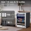 imageKalamera 24 inch Wine Cooler 37 Bottle  Dual Zone Builtin or Freestanding Fridge with Stainless Steel Reversible Glass Door for Home Kitchen or Office24 InchSingle Zone 16 Bottles120 Cans