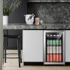 imageKalamera Mini Beverage Refrigerator Freestanding 102 Cans Capacity Beverage Cooler for Soda Water Beer or Wine  For Kitchen or Bar with Whit Interior Light