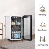 imageKalamera Mini Beverage Refrigerator Freestanding 74 Cans Capacity Beverage Cooler for Soda Water Beer or Wine  For Kitchen or Bar with Whit Interior Light