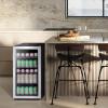 imageKalamera Mini Fridge Beverage and Wine Cooler Builtin or Freestanding  118 Cans ampamp 16 Bottles Capacity Wine Refrigerator CoolerCompact black
