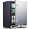 imageKalamera Beverage Refrigerator 24 inchUnder Counter 150 Cans Beverage Fridge with Stainless Steel Door Beverage Cooler Builtin and Freestanding 3240 Temperature Range
