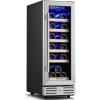 imageKalamera Mini Fridge Beverage and Wine Cooler Builtin or Freestanding  118 Cans ampamp 16 Bottles Capacity Wine Refrigerator CoolerMetallic