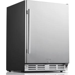 image24 Inch Wine and Beverage Fridge Wine Refrigerator Dual Zone Hold 20 Bottles and 78 CansBuiltIn or Freestanding Digital Touch Control24 InchOutdoor door 154 Cans